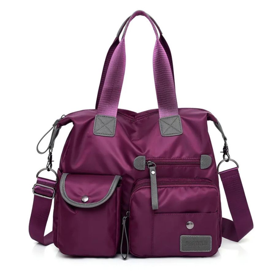 Petit sac bandoulière de voyage femme violet