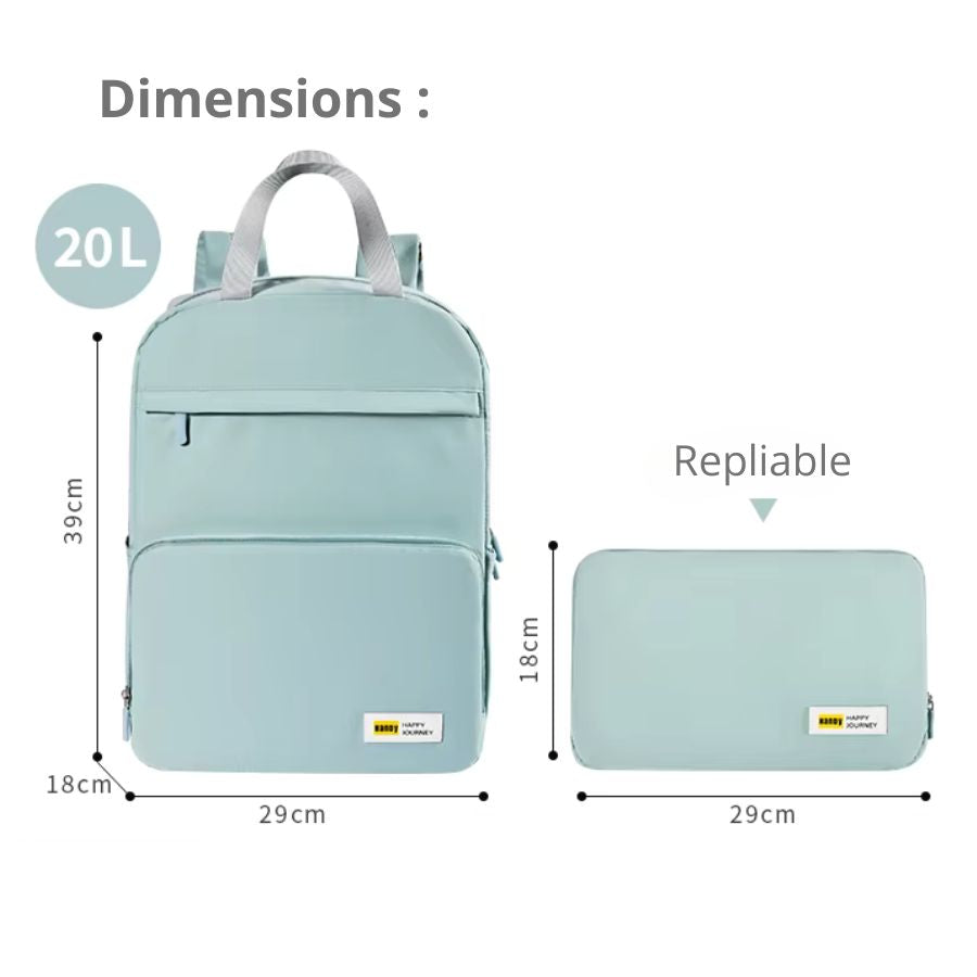 Petit sac à dos pliable dimensions