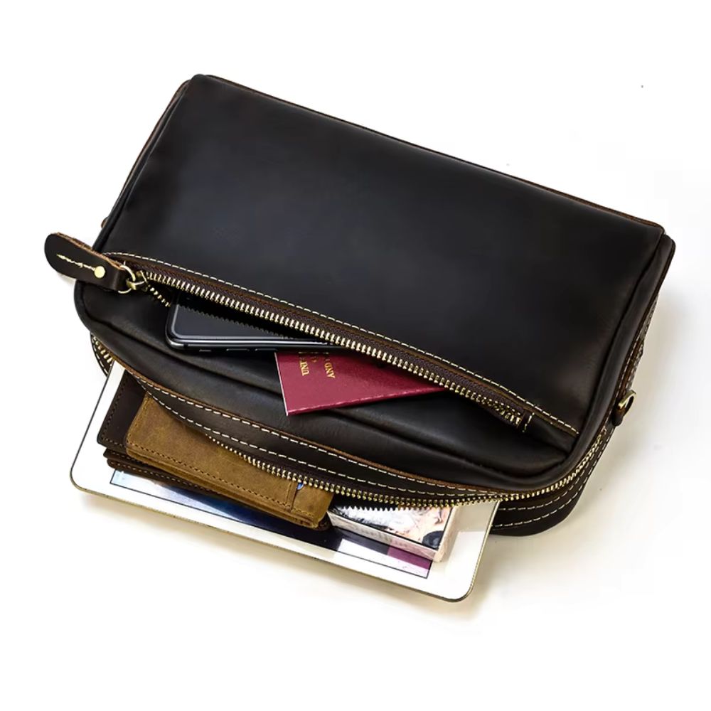 Pochette de Voyage <br> en Cuir pour Homme