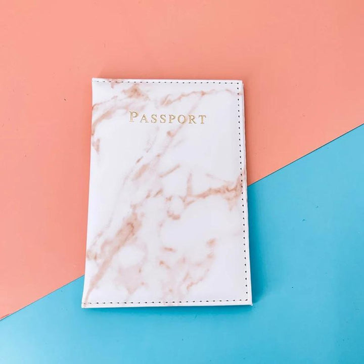 Porte-Passeport Marbre Rouge