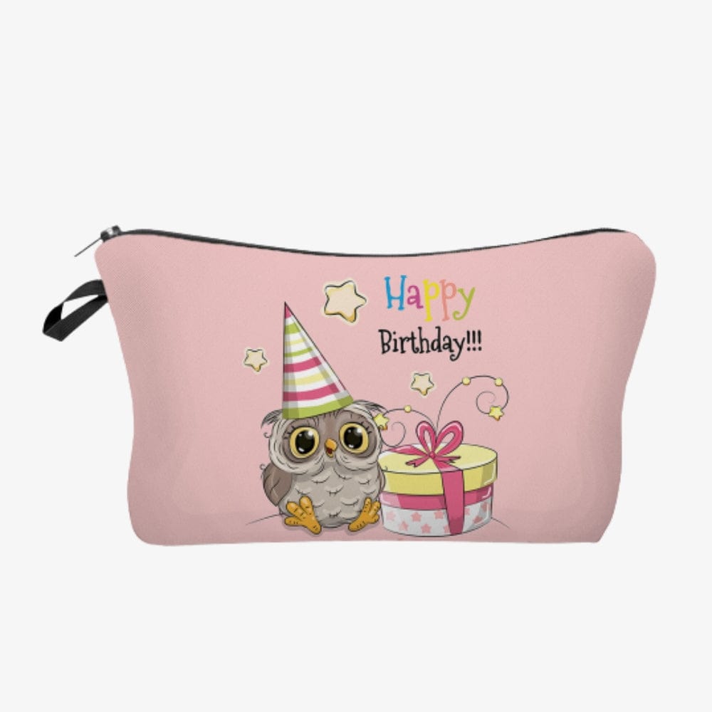 Trousse de toilette Hibou - Happy Birthday Rose