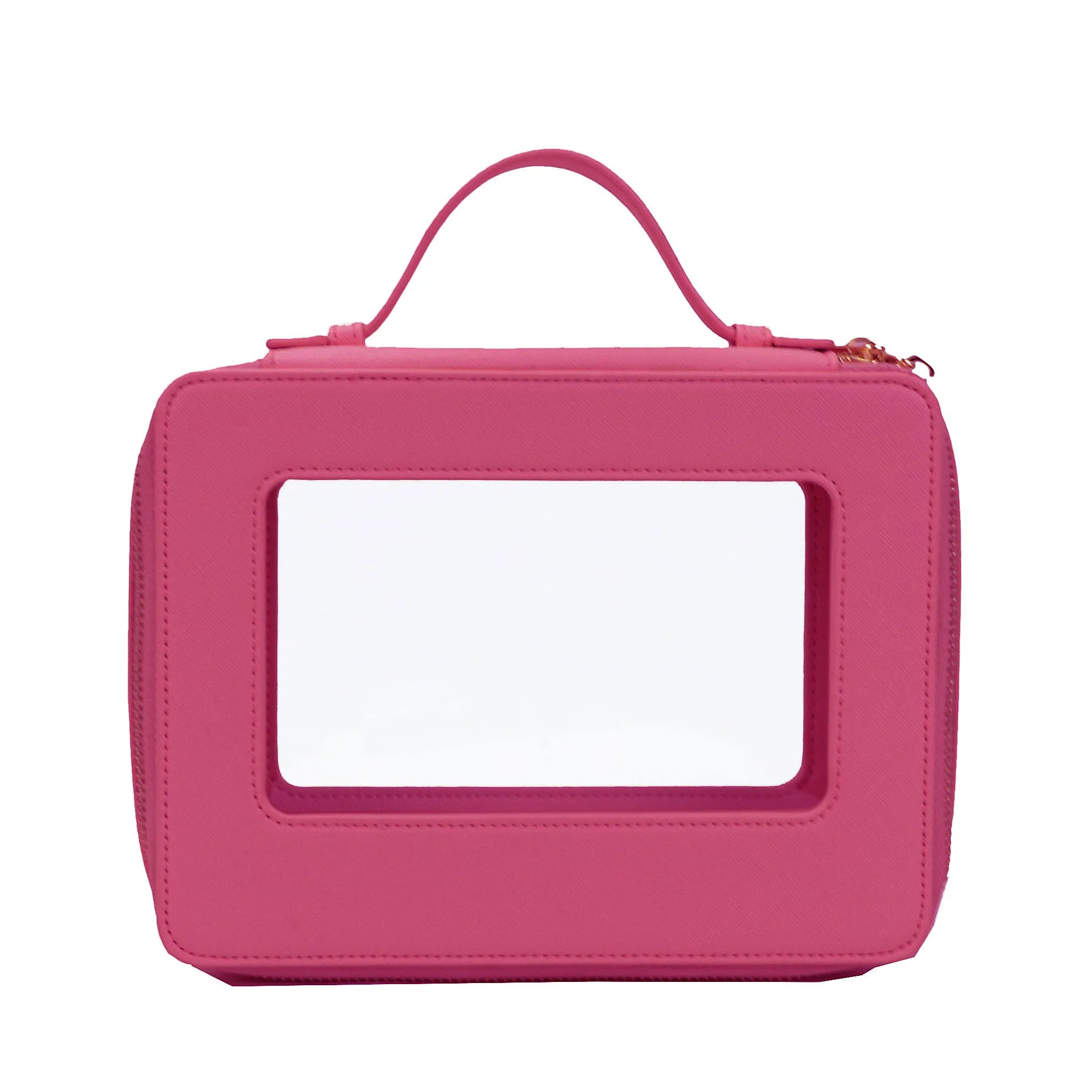 Trousse de toilette - Maquillage Pochette Zippée Transparente rose fuchsia / 21X6X16CM