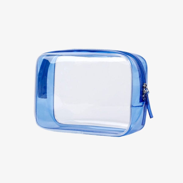 Trousse de toilette Transparente pour l'Avion Bleu