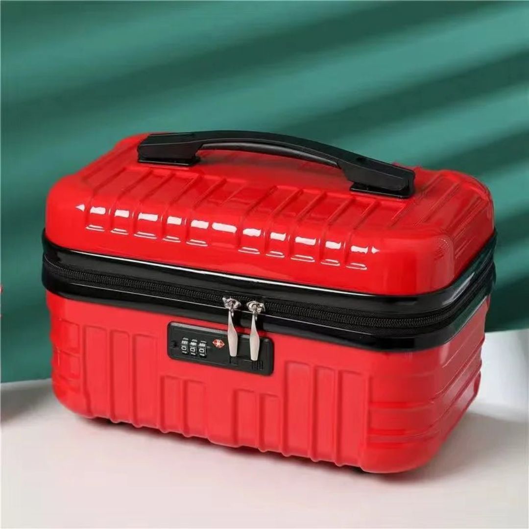 Vanity Case Rigide avec Code Rouge / 32.5 × 20.5 × 20 cm