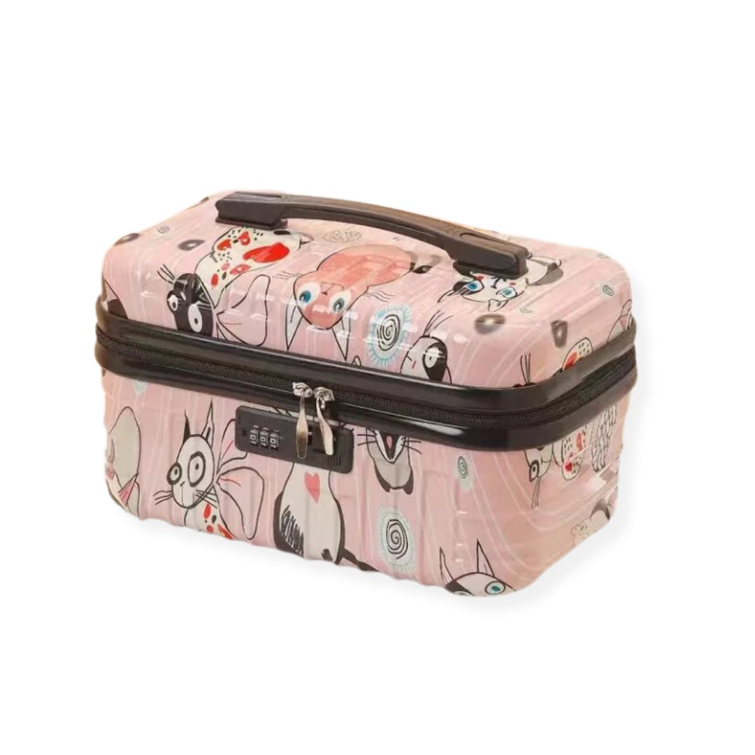 Vanity Case Rigide Femme Rose