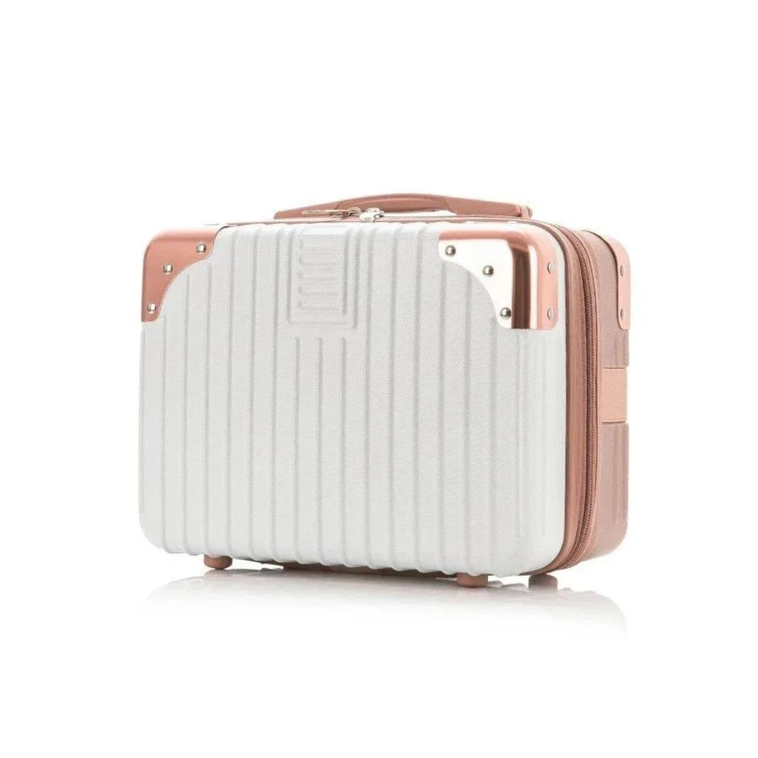 Vanity Case Valise Blanc et rose